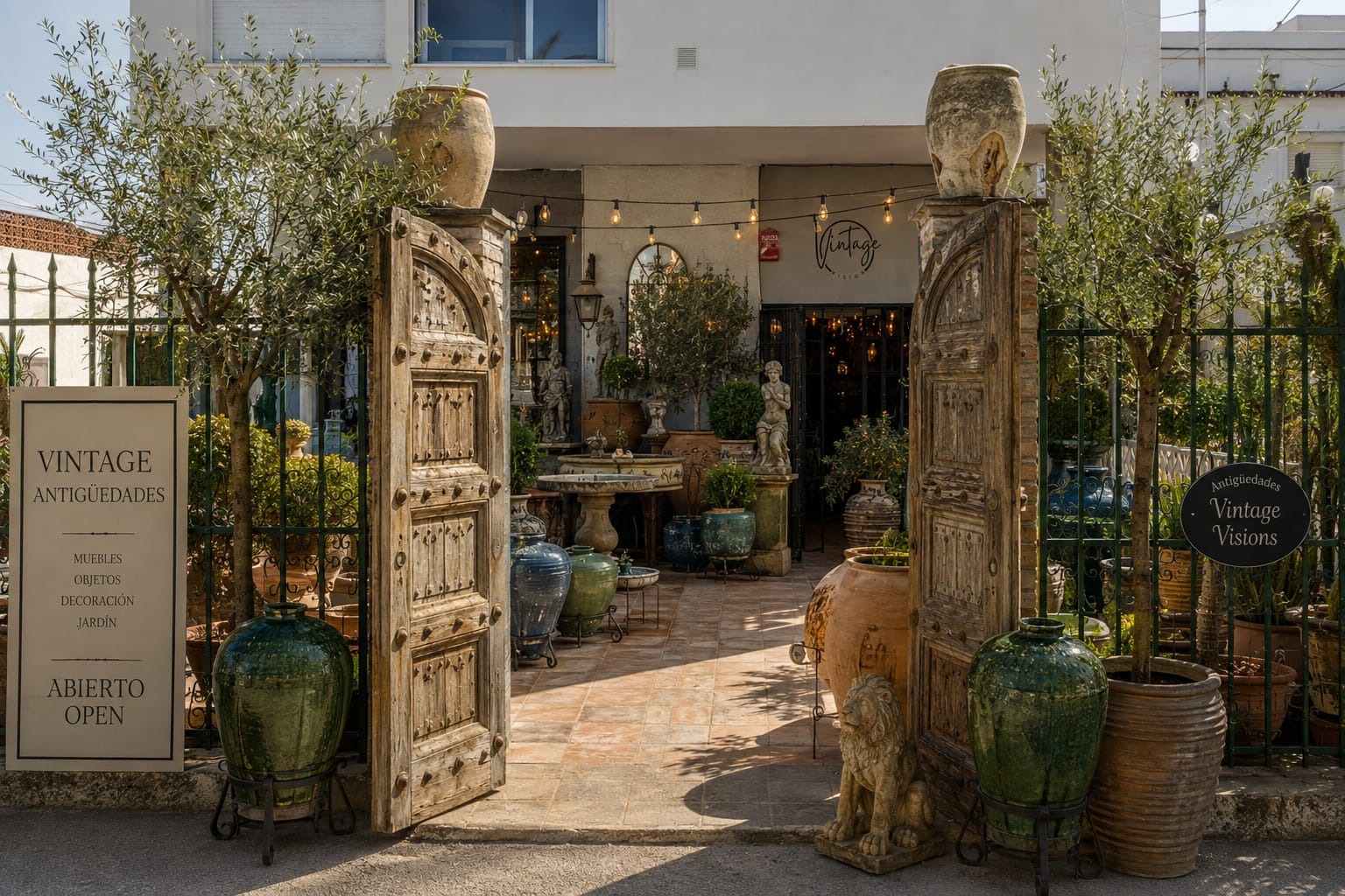 The Vintage Vision courtyard on Calle Concepción.
